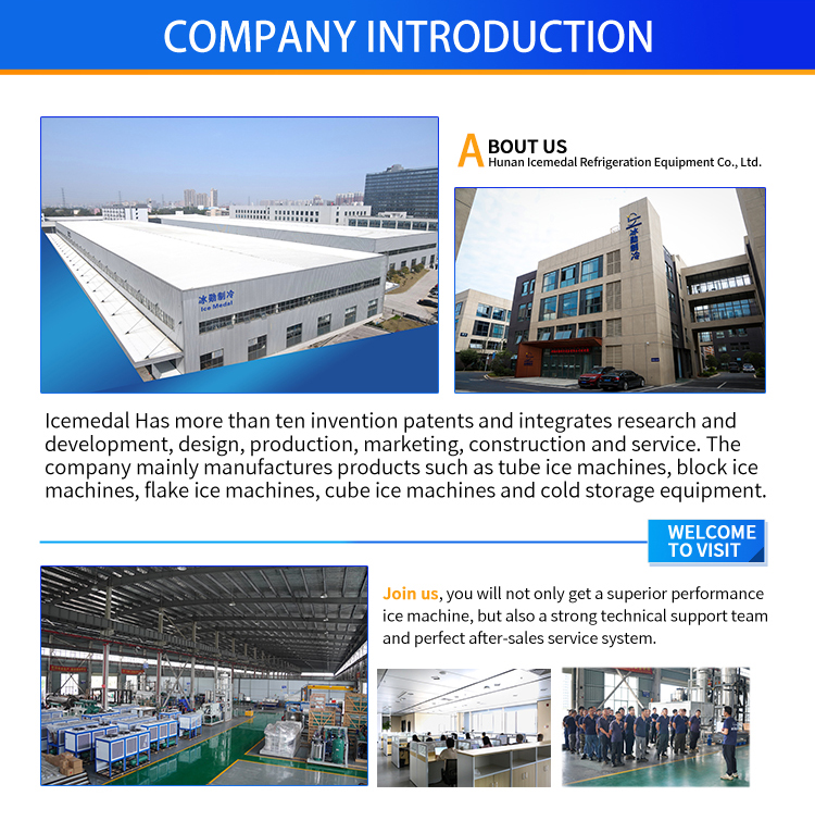 Icemedal company introduction Perfil de la fábrica de máquinas de hielo.