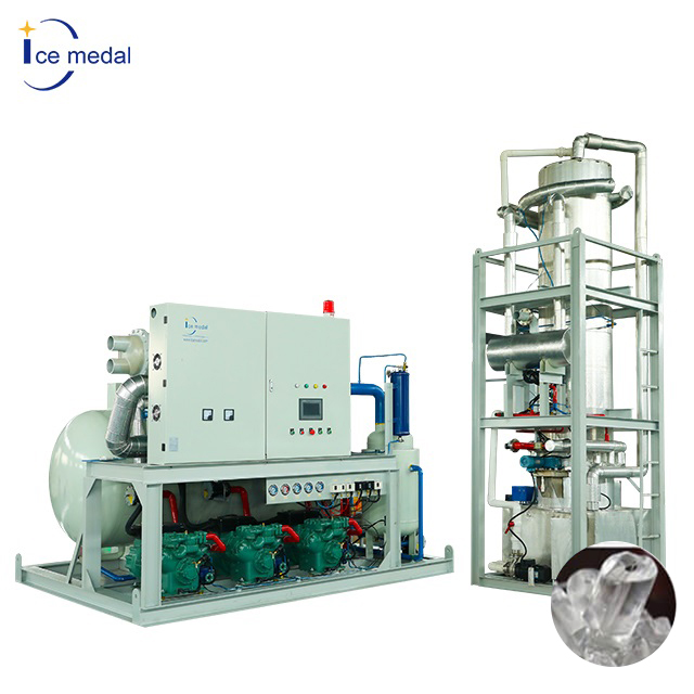 Icemedal IMT30 Máquina fabricadora de hielo en tubo de 30 toneladas por día para planta de hielo
