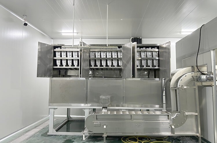 Planta de hielo automatizada para máquinas de hielo en cubitos