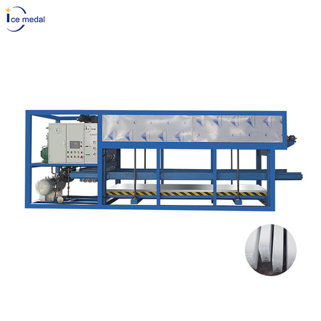 Máquina para fabricar hielo Icemedal IMZBL5 de 5 toneladas, máquina Industrial para fabricar bloques de hielo con refrigeración directa