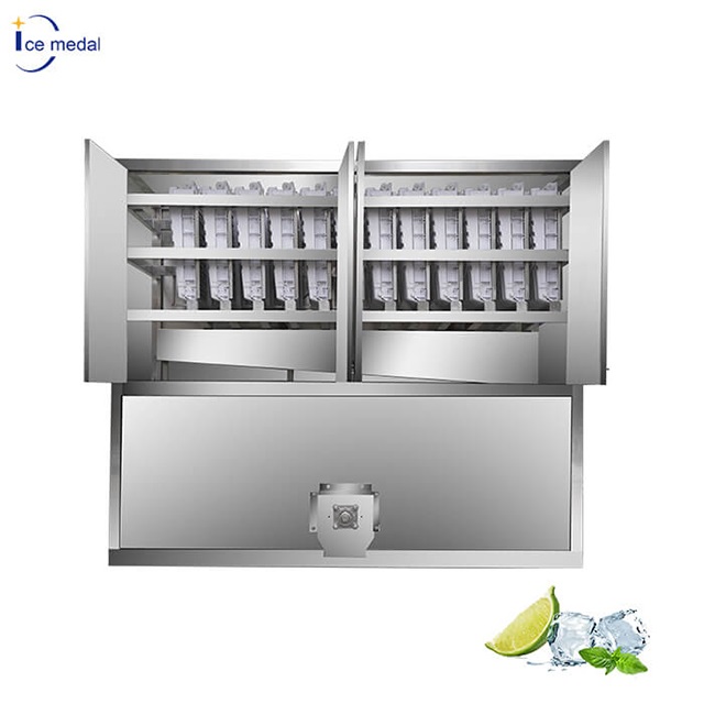 Icemedal IMC3 Máquina para fabricar cubitos de hielo automática industrial de 3 toneladas Máquina empacadora para hacer cubitos de hielo 