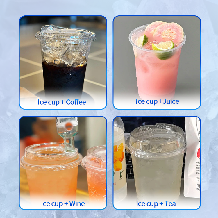 Icemedal automatizado Cube Cube Ice Machine Fabricante Copa de hielo Línea de producción única