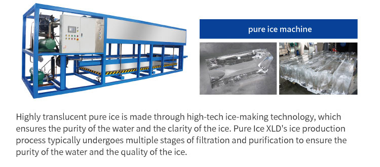 máquina de hielo puro