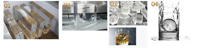 hielo de gama alta