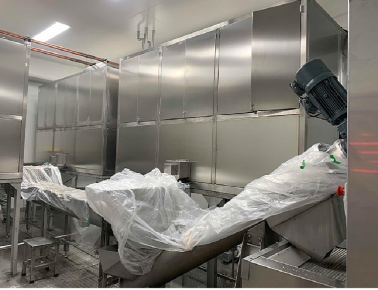 línea de producción de hielo comestible