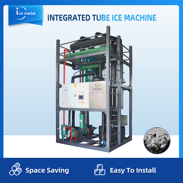 Icemedal Máquina de hielo con cilindro integrado de 15 toneladas por día con precio de fábrica