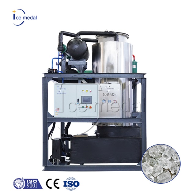 Automático de 20 toneladas por día a la máquina de fabricantes de tubo de hielo integrado industrial para plantas de hielo