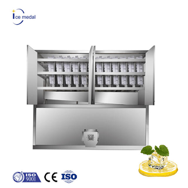 Máquina para fabricar cubitos de hielo de cristal industrial Icemedal de 5 toneladas