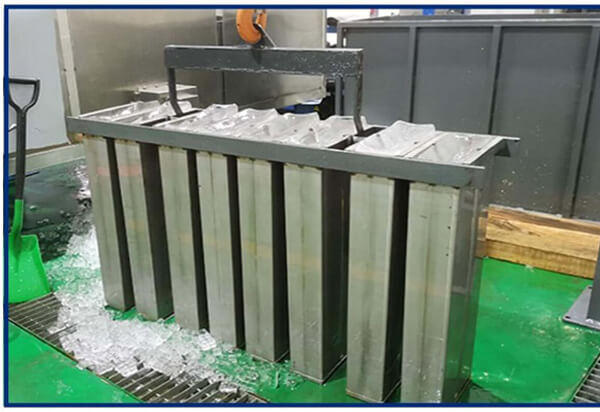 Tren de rodaje de la máquina para fabricar hielo en bloques 
