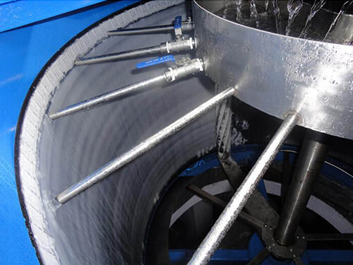 Sistema de pulverización de agua de la máquina de hielo Flake 