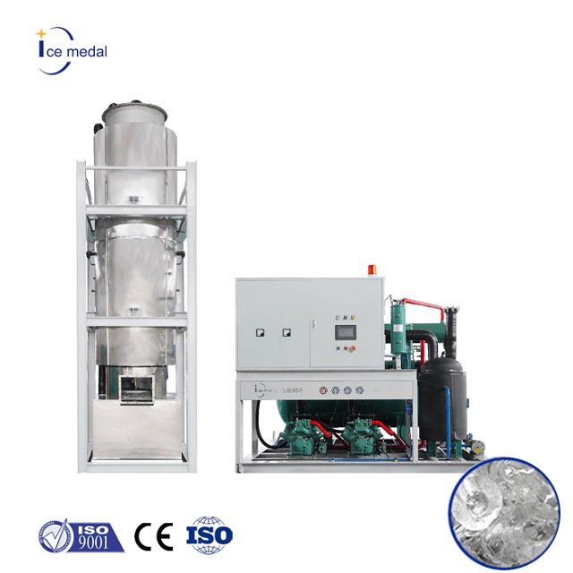 ICEMEDAL IMT20 Nueva versión Máquina de hielo en tubos de 20 toneladas por día a la venta Máquina para fabricar tubos de hielo