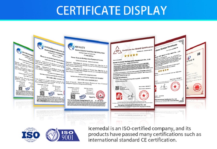 Certificado de máquina de hielo