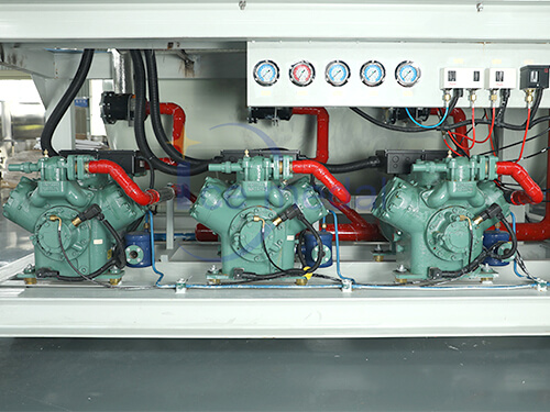 máquina de hielo en tubos compresor Bitzer
