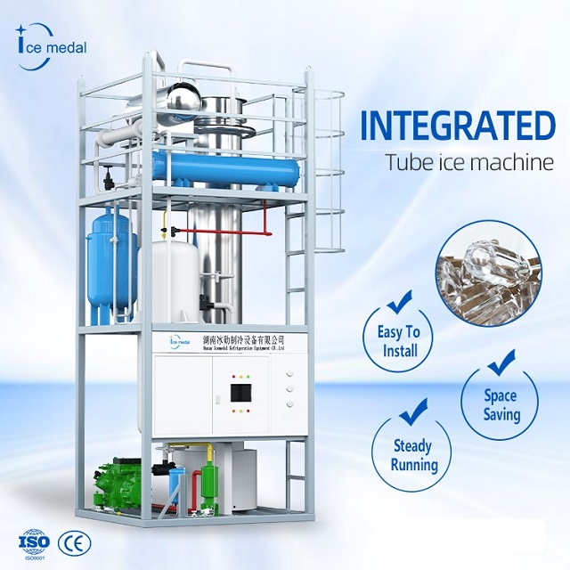 Tubo de gran capacidad personalizado Máquina de hielo 10-30 toneladas Filipinas para Ice Factory