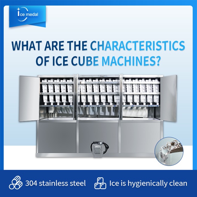 ¿Cuáles son las características de las máquinas de cubitos de hielo?
