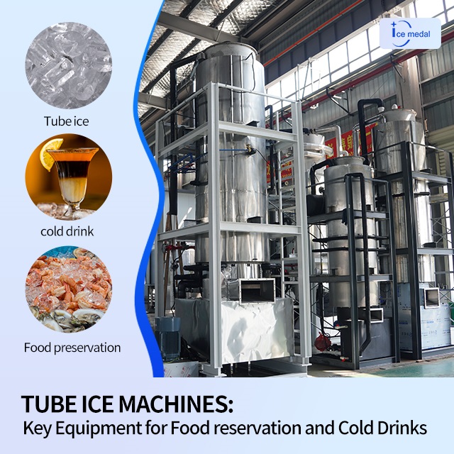Máquina de hielo en tubos: equipo clave para la conservación de alimentos y bebidas frías