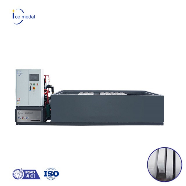 Icemedal IMB1 Máquina para fabricar bloques de hielo de 1 tonelada Máquina para fabricar mariscos en bloques de hielo