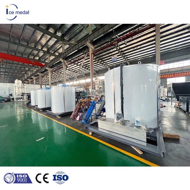 Máquina de hielo de escamas de ahorro de energía icemedal para el procesamiento de mariscos de pesca de la máquina de hielo