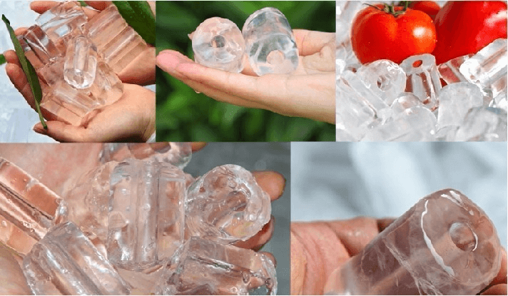 tubo de hielo