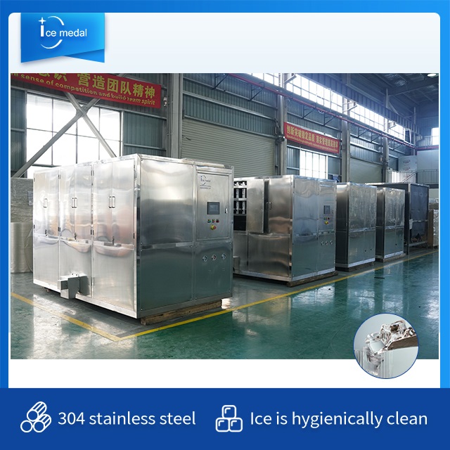 Icemedal IMC5 Máquina para hacer hielo en cubitos de 5 toneladas Máquina para hacer hielo para comer