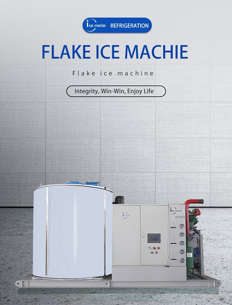 máquina de hielo en escamas