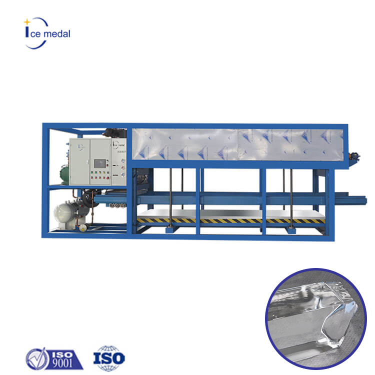 Icemedal 5 toneladas por día Máquina de hielo transparente de enfriamiento directo para planta de hielo