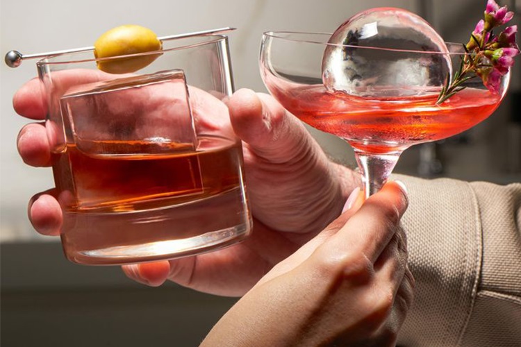 hielo para cóctel