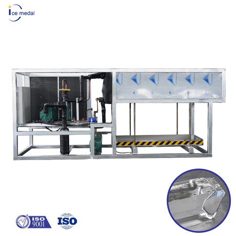Icemedal 3 toneladas por día Máquina de hielo Blcok de enfriamiento directo transparente Máquina de planta de hielo a la venta
