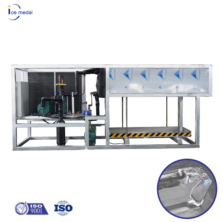 Icemedal 3 toneladas por día Máquina de hielo Blcok de enfriamiento directo transparente Máquina de planta de hielo a la venta