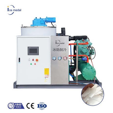 Icemedal máquina industrial de escamas de hielo de 5 toneladas con refrigeración por agua/refrigeración por aire