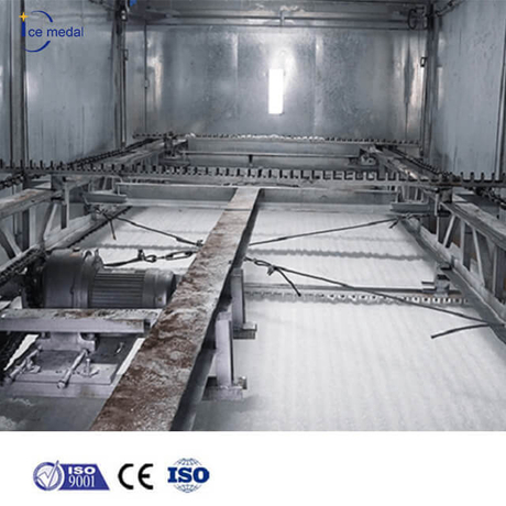 Personalizar la máquina de hielo de la máquina de hojalacas para el sistema de rastrillo de enfriamiento de concreto