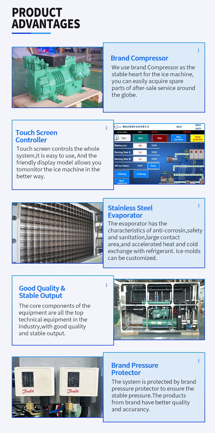 Detalles de la m&aacute;quina de hielo de cubo