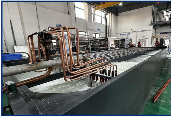 evaporador de la máquina de hielo en bloque