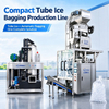Línea de producción de hielo en tubos de 5 toneladas con sistema automático de envasado de hielo