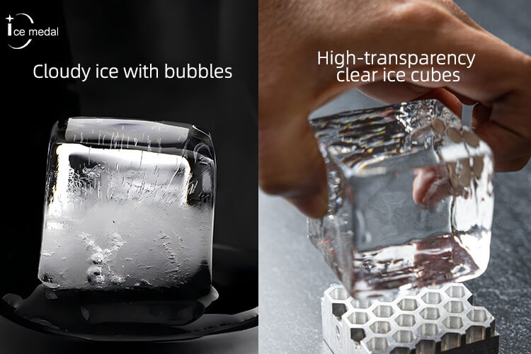 Hielo casero versus hielo transparente hecho a m&aacute;quina.jpg