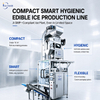 Línea de producción de hielo en tubos de 5 toneladas con sistema automático de envasado de hielo