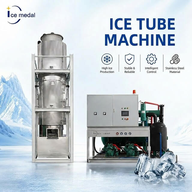 Icemedal IMT20 Máquina de hielo en tubos de 20 toneladas por día a la venta Filipinas